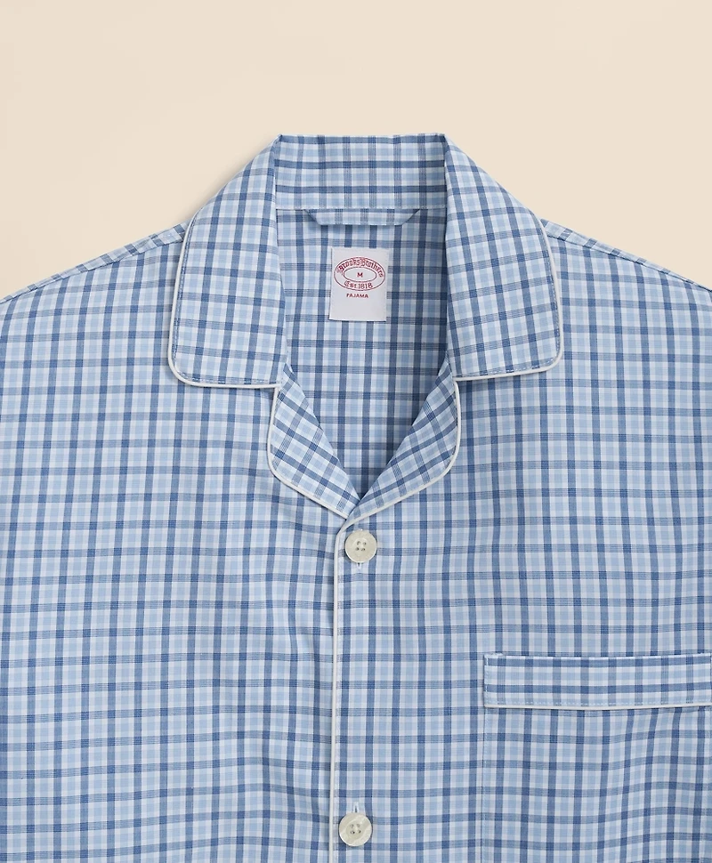 Cotton Broadcloth Gingham Pajamas