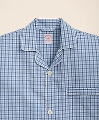 Cotton Broadcloth Gingham Short Pajamas