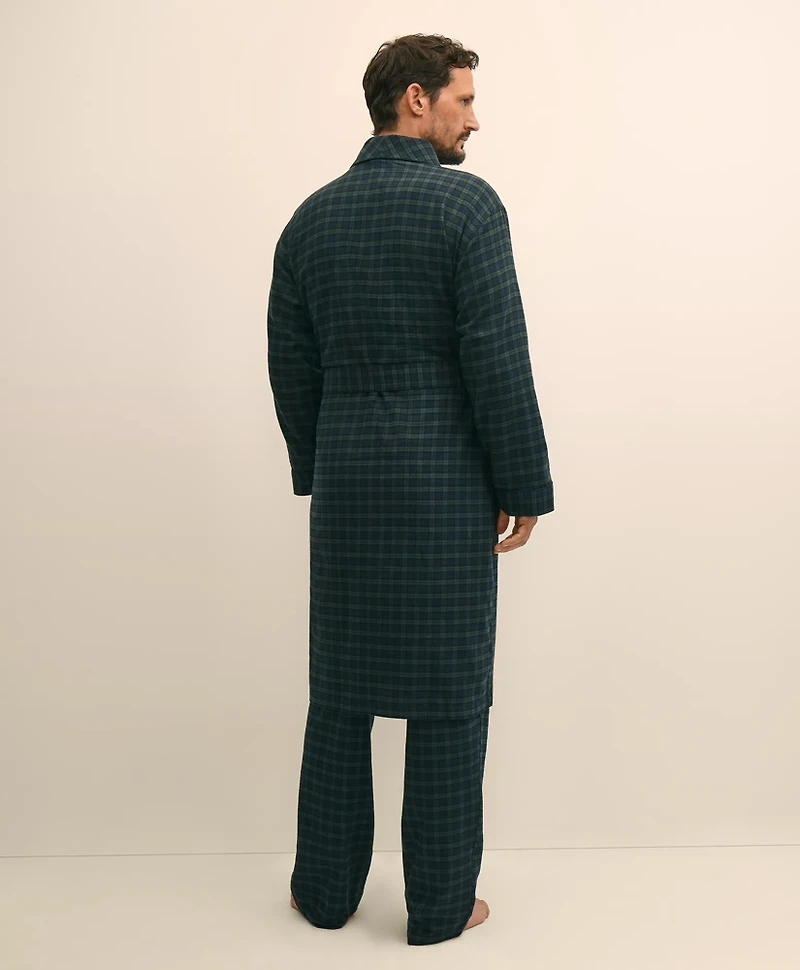 Cotton Flannel Tartan Robe