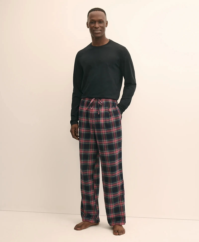 Cotton Flannel Plaid Lounge Pants