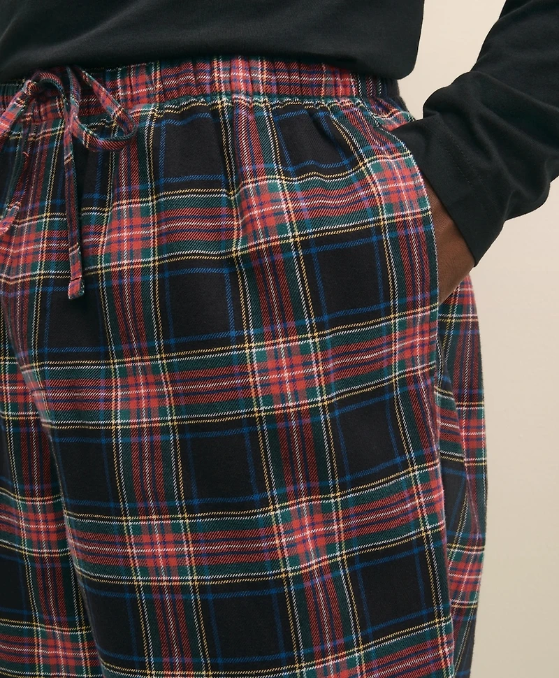 Cotton Flannel Plaid Lounge Pants