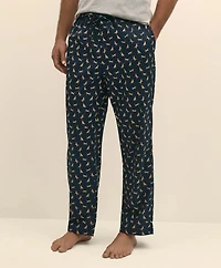 Cotton Broadcloth Frisbee Dog Lounge Pants