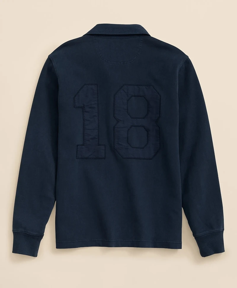 Garment Dyed Cotton Applique Rugby Shirt