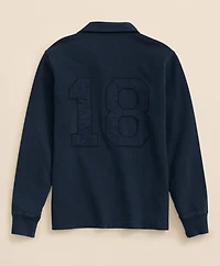 Garment Dyed Cotton Applique Rugby Shirt