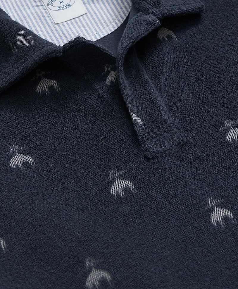 Terry Cloth Jacquard Polo Shirt with Golden Fleece<sup>®</sup> Motif