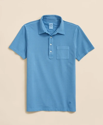 The Vintage Short-Sleeve Garment Dyed Polo Shirt