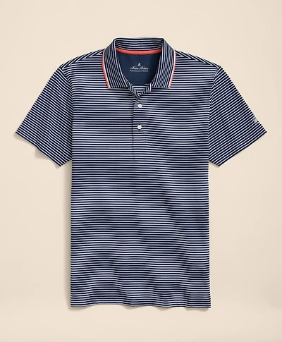 Performance Series Striped Pique Polo Shirt