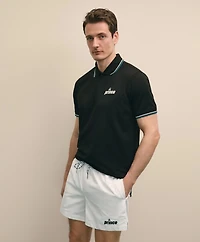 Brooks Brothers X Prince Short-Sleeve Zip Polo Shirt