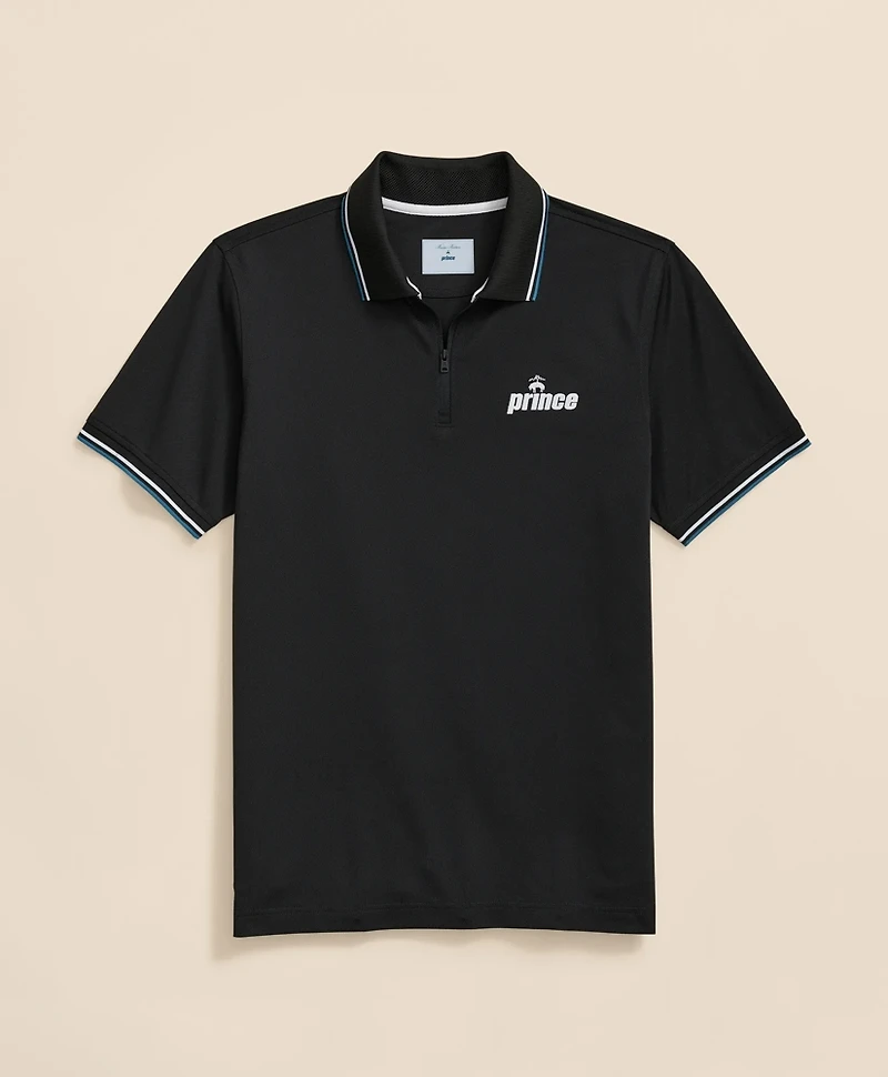 Brooks Brothers X Prince Short-Sleeve Zip Polo Shirt