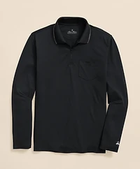 Performance Series Long-Sleeve Zip-Neck Polo Shirt