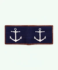 Smathers & Branson Cotton Needlepoint Wallet
