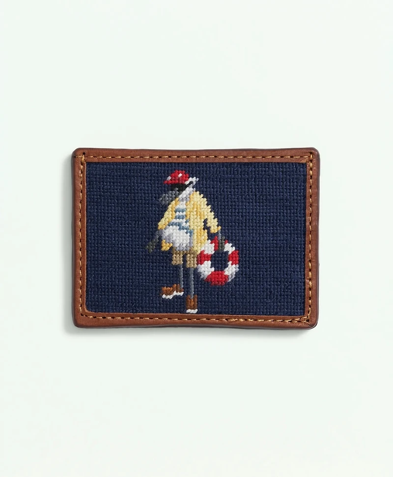 Smathers & Branson Cotton Needlepoint Henry Card Case