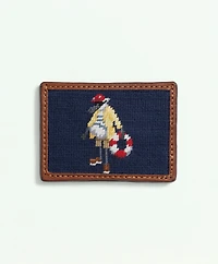 Smathers & Branson Cotton Needlepoint Henry Card Case