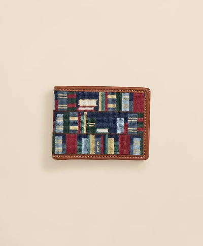 Smathers & Branson Needlepoint Bookshelf Wallet