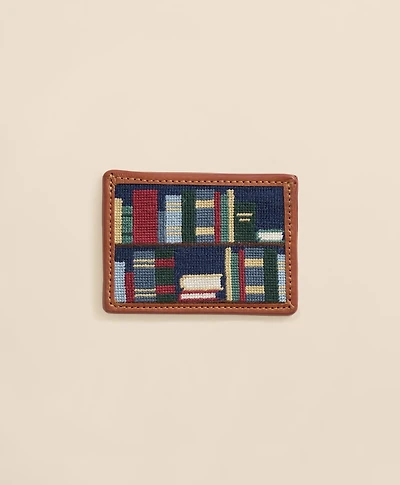 Smathers & Branson Needlepoint Bookshelf Card Case
