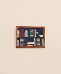 Smathers & Branson Needlepoint Bookshelf Card Case