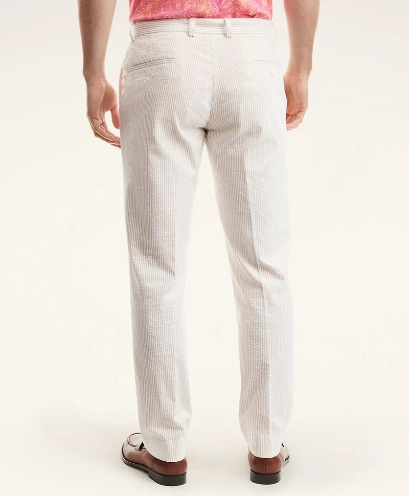 Clark Straight-Fit Cotton Seersucker Pants