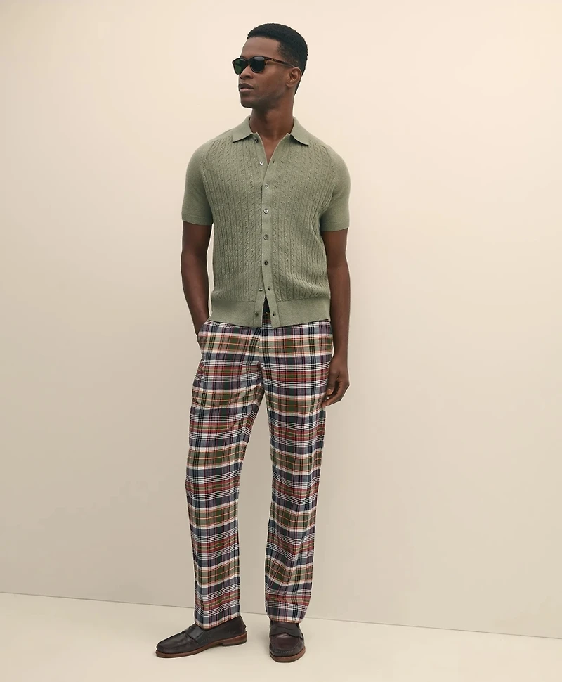 Cotton Madras Pants