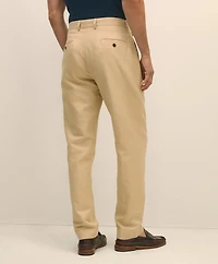 Pleat-Front Linen Cotton Pants