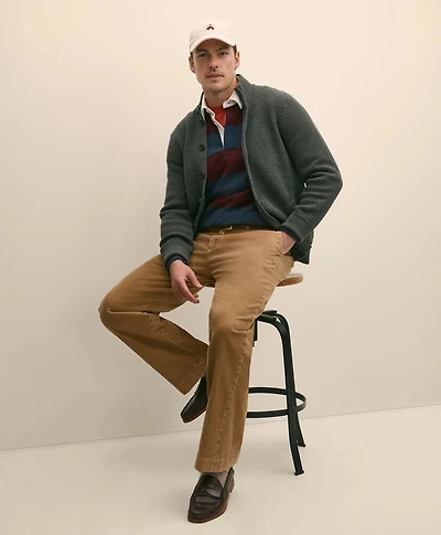 Cotton Relaxed Garment Dyed Corduroy Chino Pants
