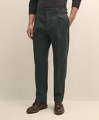 Cotton Pleated Side-Tab Chino