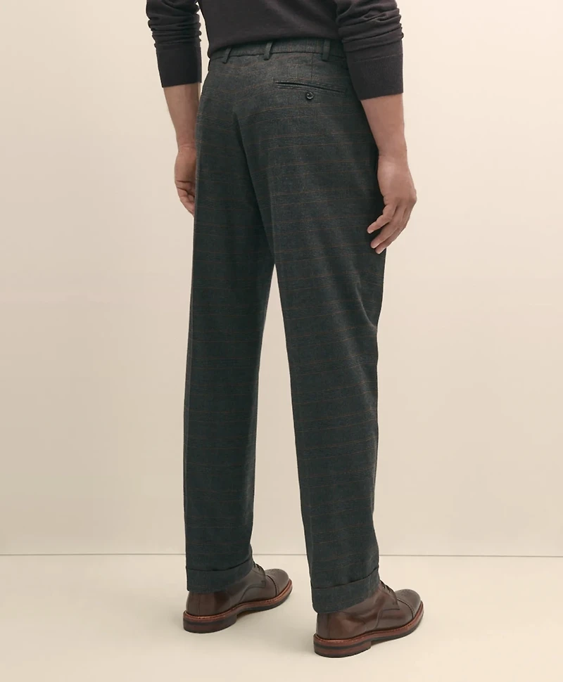 Cotton Pleated Side-Tab Chino