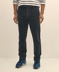 Slim Fit Cotton Wide-Wale Corduroy Pants