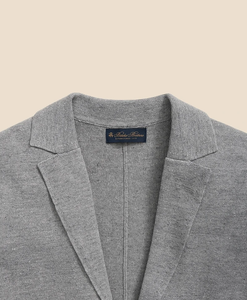 Sweater Blazer Linen-Cotton Blend
