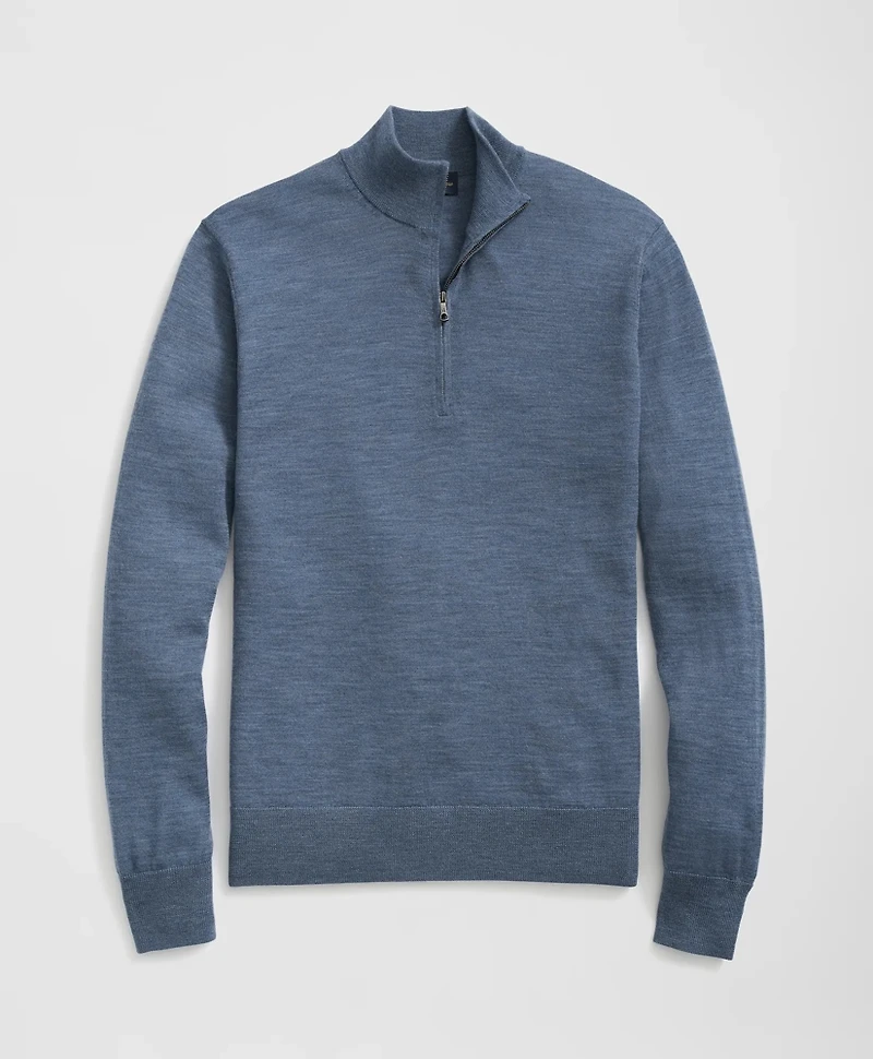 Fine Merino Wool Half-Zip Sweater
