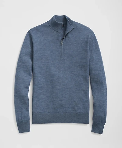 Fine Merino Wool Half-Zip Sweater