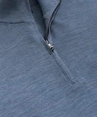 Fine Merino Wool Half-Zip Sweater
