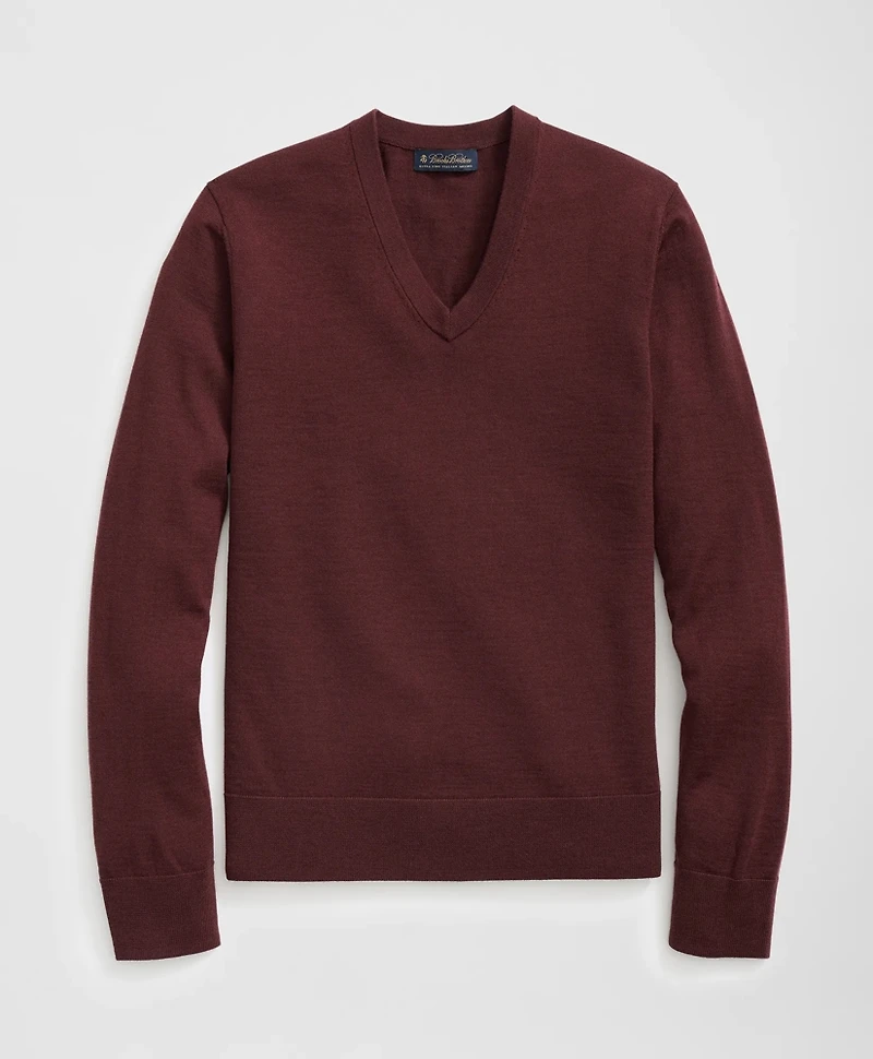 Fine Merino Wool V-Neck Sweater