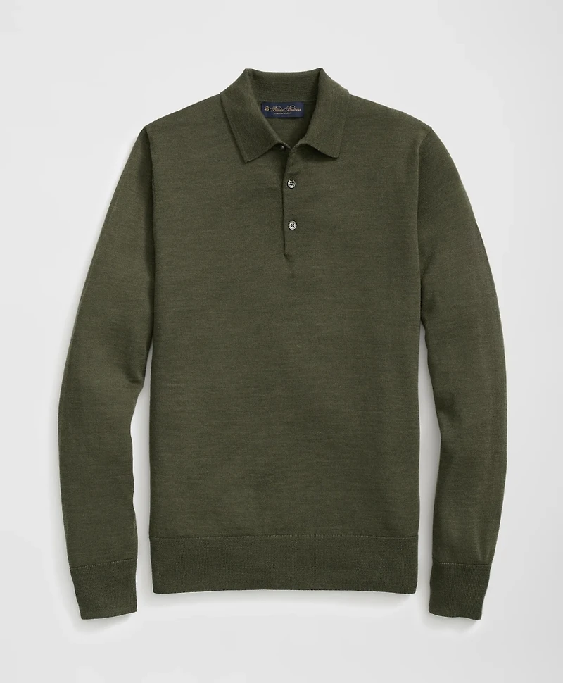 Fine Merino Wool Sweater Polo