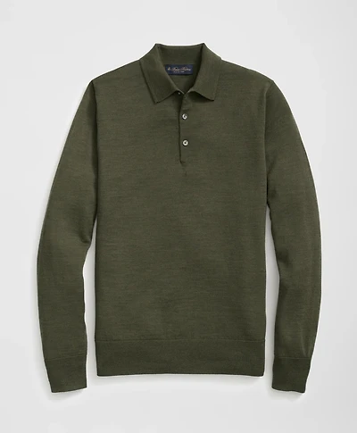 Fine Merino Wool Sweater Polo