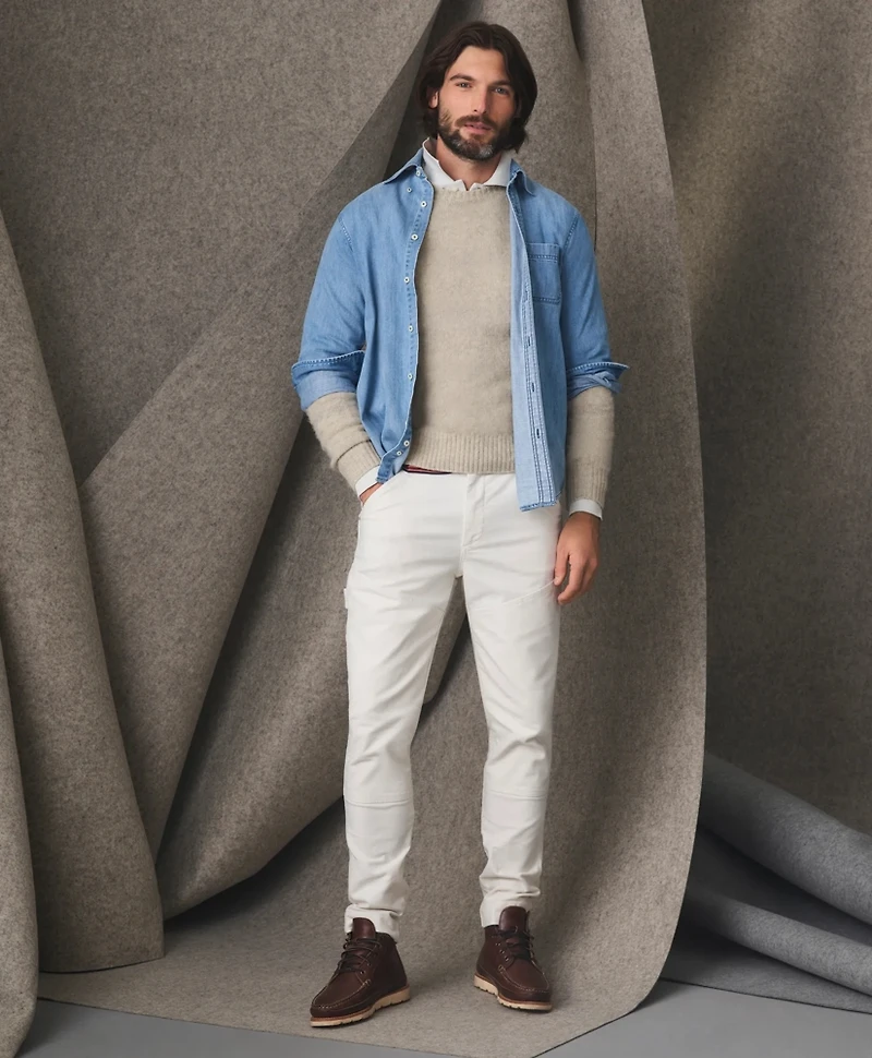 Brushed Wool Crewneck Sweater