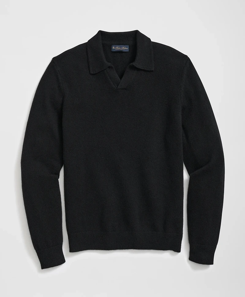 3-Ply Cashmere Jonny Collar Polo Sweater