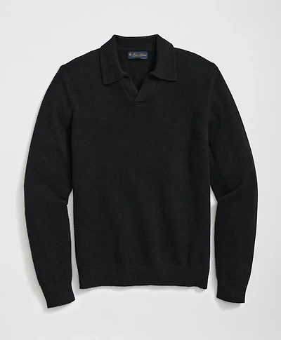 3-Ply Cashmere Jonny Collar Polo Sweater