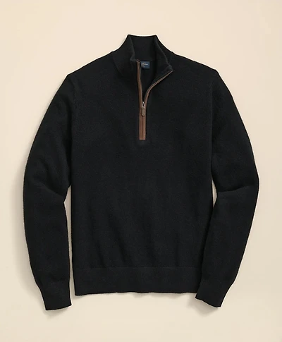 3-Ply Cashmere Half-Zip Sweater