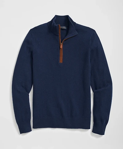 3-Ply Cashmere Half-Zip Sweater