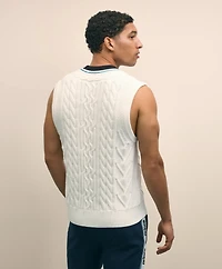 Brooks Brothers X Prince Cotton Tennis Sweater Vest