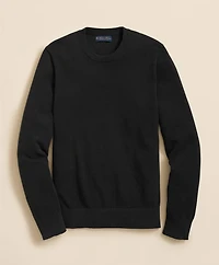 Supima<sup>®</sup> Cotton Pique Crewneck Sweater