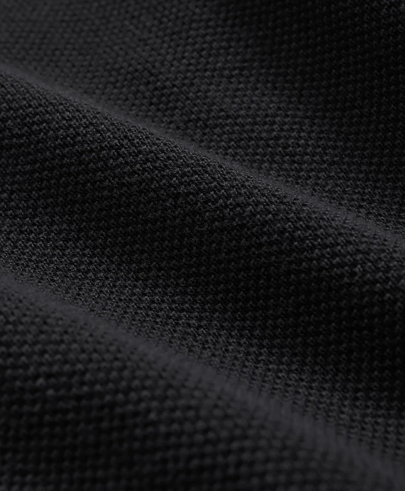 Supima<sup>®</sup> Cotton Pique Half-Zip Sweater