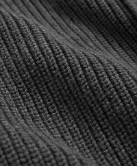 Supima<sup>®</sup> Cotton Ribbed Mock Neck Cardigan