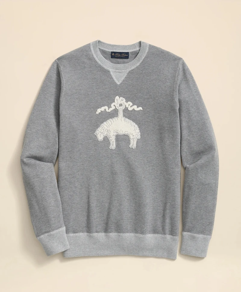 Supima<sup>®</sup> Cotton Golden Fleece<sup>®</sup> Embroidered Crewneck Sweatshirt