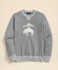 Supima<sup>®</sup> Cotton Golden Fleece<sup>®</sup> Embroidered Crewneck Sweatshirt