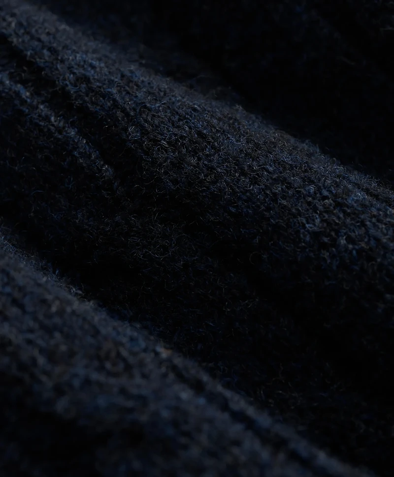 Shetland Wool Fair-Isle Tipped Archive Tennis Sweater