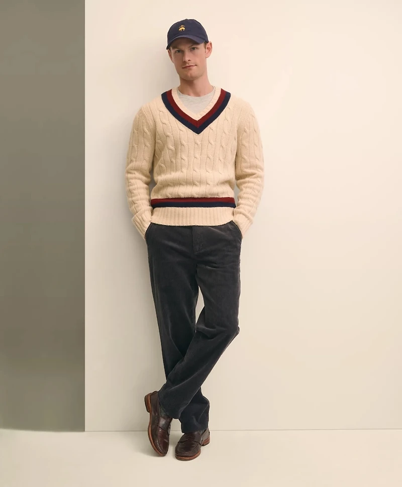 Merino Wool Archive Tennis Sweater