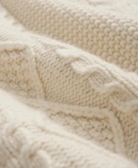 Merino Wool Archive Aran Turtleneck Sweater