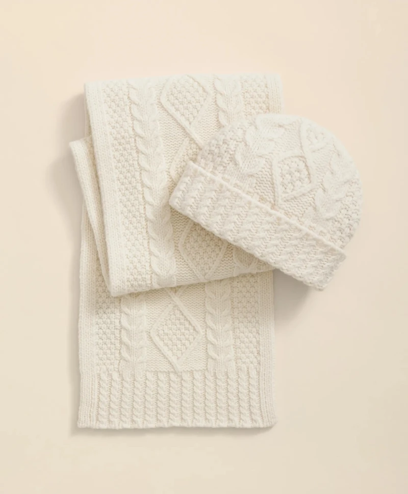 Merino Wool Aran Knit Hat