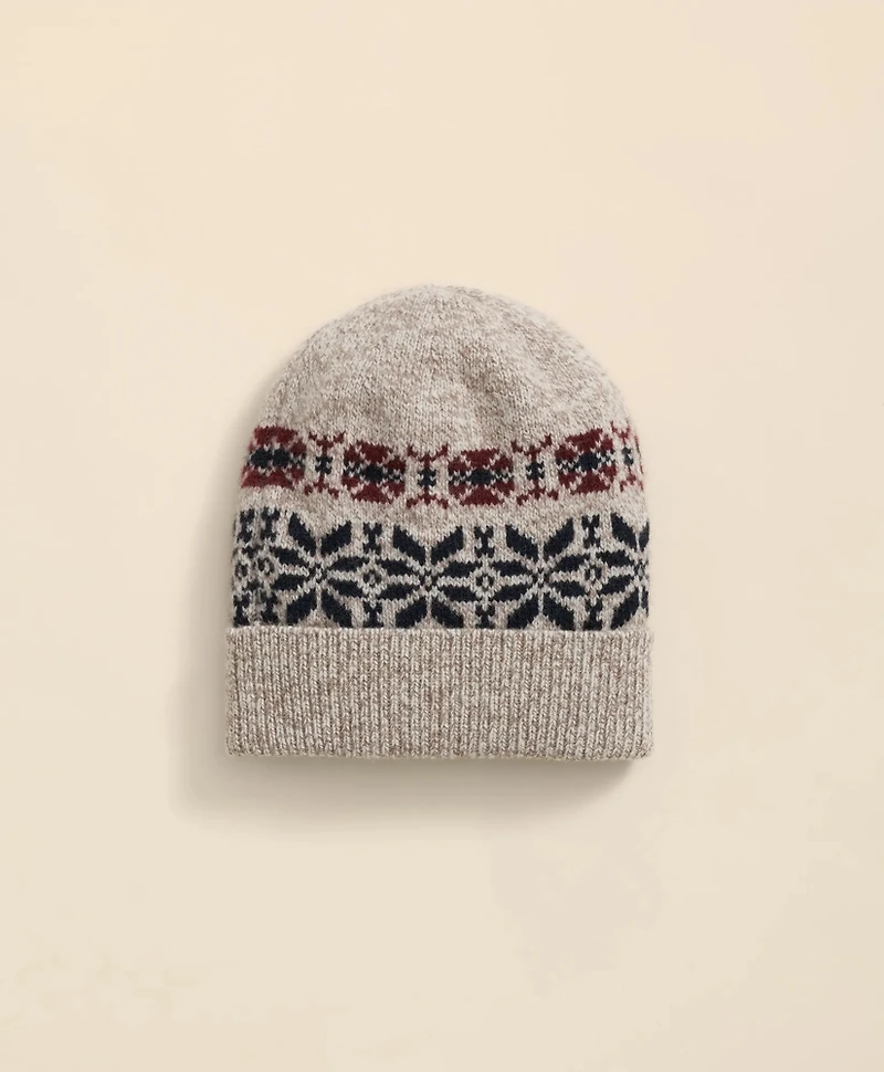 Wool-Cashmere Archive Jacquard Beanie Hat